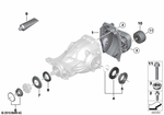 33117953408 - Rear Axle: Transmission Cover for BMW Image