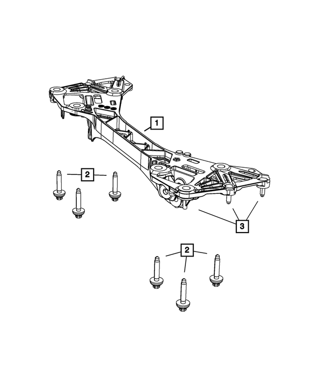 6511638AA - Rear Suspension: Crossmember Bolt for Mopar Image