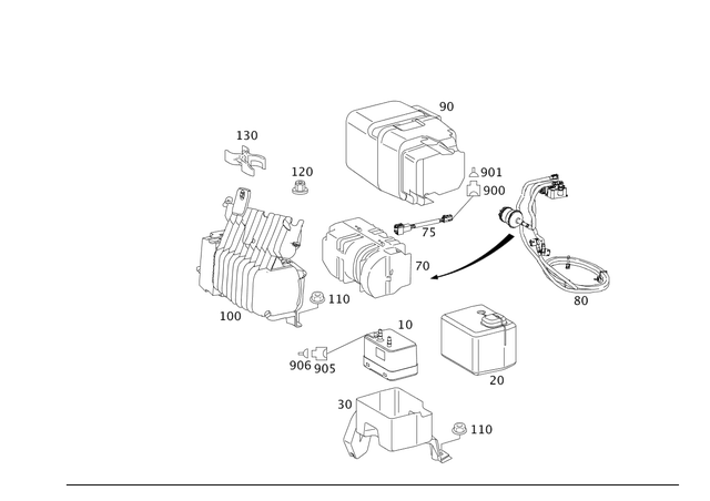 2218000248 - Vacuum System/Hydraulic System: Pump for Mercedes-Benz Image image