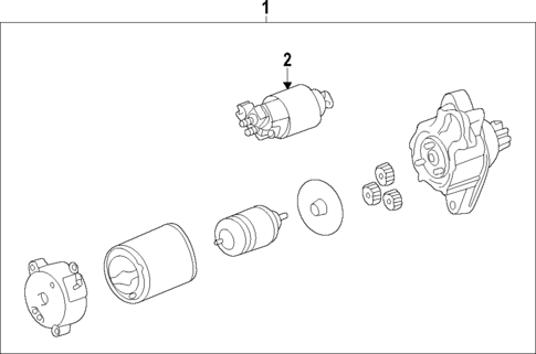 Starter for 2024 Toyota Highlander #0