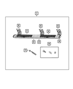 68193120AC - Mopar Accessories - Component Parts: Side Step, Right for Ram: 1500, 1500 Classic, 2500, 3500 Image