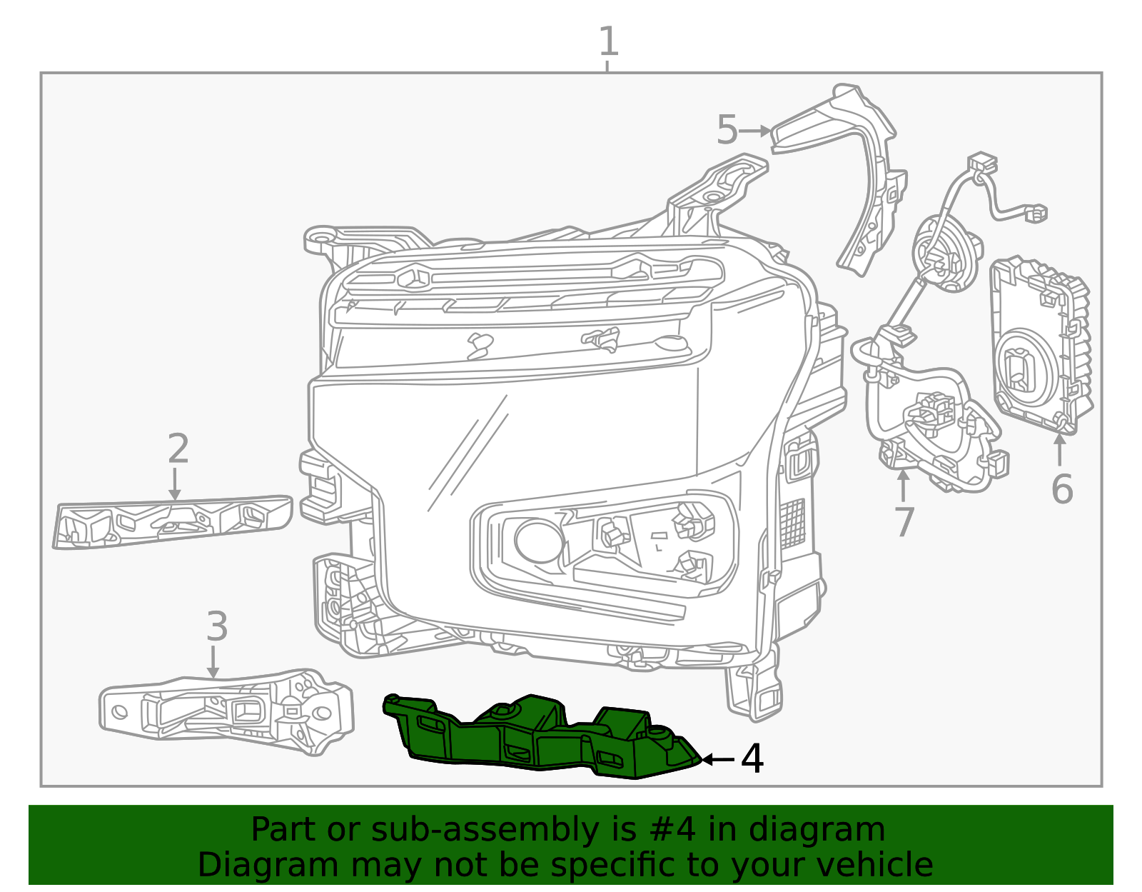 2022-2026 Chevrolet Lower Bracket 85543211 | OEM Parts Online