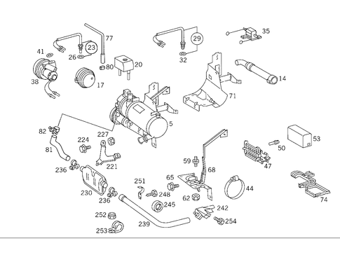Auxiliary Heater for 1993 Mercedes-Benz 500SEL #1
