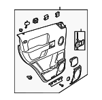 VBA000070 - Body: Door Trim Panel for Land Rover: Range Rover Image