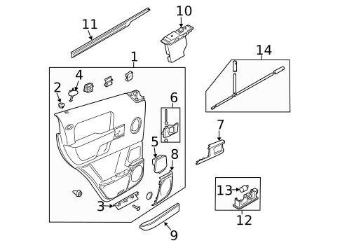 Rear Door for 2005 Land Rover Range Rover #1