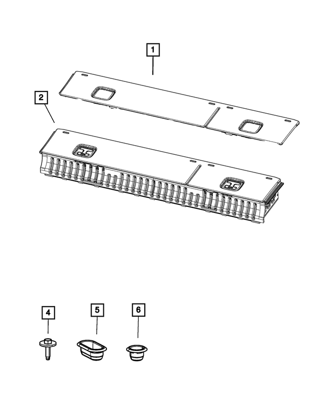 1DL831U7AA - Interior Trim: Storage Bin Lid for Mopar Image image