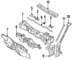7321301E30 - Body: Windshield Header for Nissan Image
