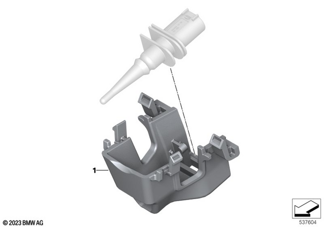 65817108754 - Audio, Navigation, Information Systems: Holder, Outside Temperature Sensor -  for BMW-Motorrad Image image
