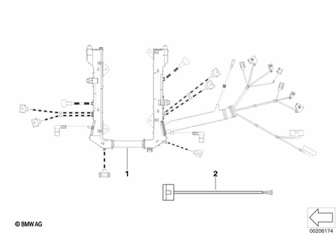 Engine Wiring Harness for 2005 BMW 750i #0