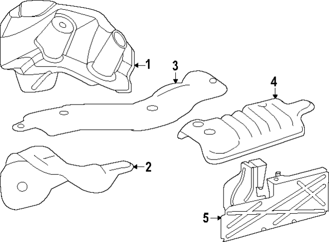 9074911400 - Exhaust: Heat Shield for Mercedes-Benz Image image