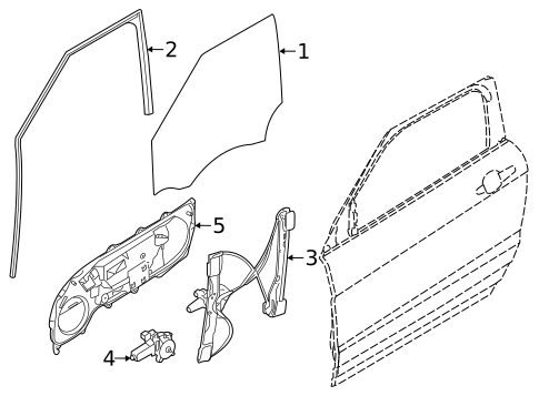 Front Door for 2012 Land Rover Range Rover Evoque #1