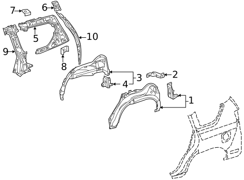 Inner Structure for 2017 Lexus GX460 #0