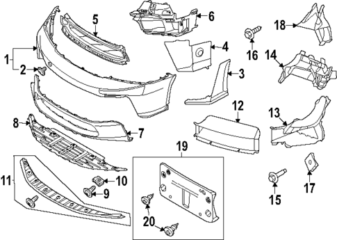 Bumper & Components - Front for 2025 Porsche 911 #0