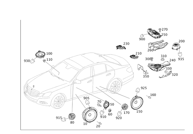 2048203102 - Electrical System: Speaker for Mercedes-Benz Image image
