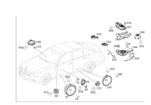 Speaker for 2010 Mercedes-Benz E63 AMG #0