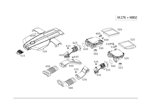 Gasoline Vehicle Air Intake for 2016 Mercedes-Benz GLE450 AMG #0