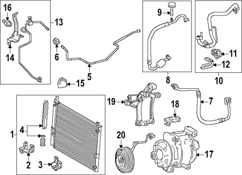 Condenser, Compressor & Lines for 2024 Toyota Tundra #0