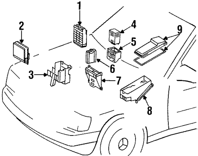 11545253280 - Electrical: Control Module for Mercedes-Benz Image