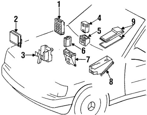 Electrical Components for 1989 Mercedes-Benz 190E #0