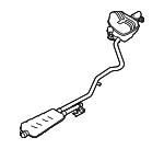 LR093653 - Exhaust: Muffler &amp; Pipe for Land Rover: Discovery Sport Image