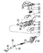 68017206AA - : Steering Column Park Inhibit Link for Chrysler: Aspen | Dodge: Durango, Ram 3500 Image
