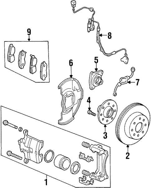 Anti-Lock Brakes for 1998 Acura CL #0