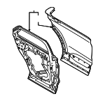 LC5Z7824631B - Body: Door Assembly for Lincoln: Aviator Image
