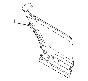 LC5Z7824700A - : Outer Panel for Lincoln: Aviator Image