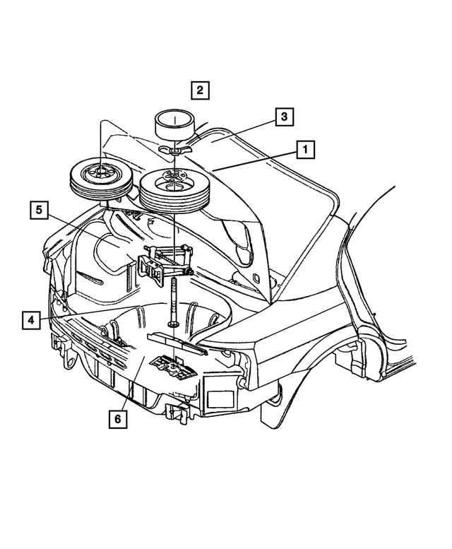 4371895 - Wheels, Covers and Jacks: Spare Tire Cover Plate for Mopar Image
