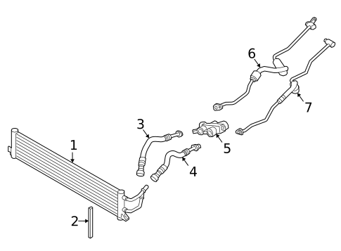 Trans Oil Cooler for 2017 BMW 750i xDrive #0