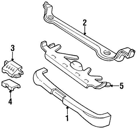 Radiator Support for 1996 Lincoln Continental #0