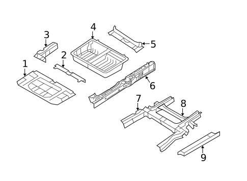 Floor & Rails for 2010 Dodge Grand Caravan #0