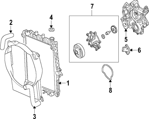 Cooling System for 2008 Chrysler Aspen #0