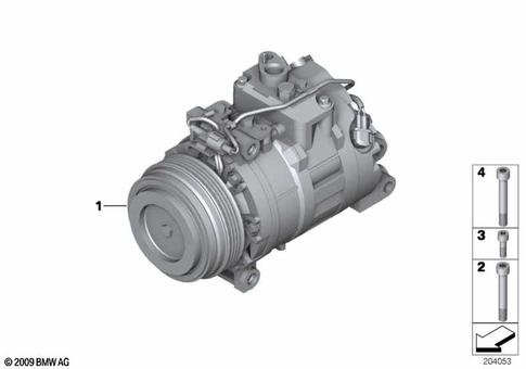 Compressor, Magnetic Clutch for 2013 BMW BMW ALPINA B7L #0