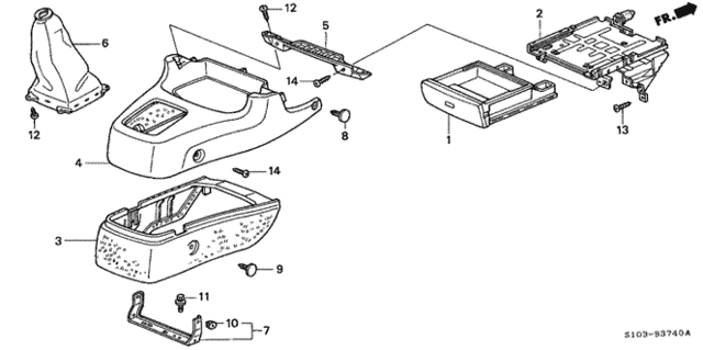 Console for 2001 Honda CR-V #0