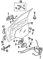 K9A459331A75 - : Handle Cover for Kia: Sephia Image