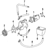 77145531B - : Power Steering Pump Mount Bracket for Audi Image