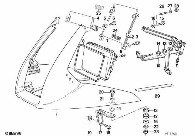46631450564 - : Windshield                for BMW-Motorrad Image