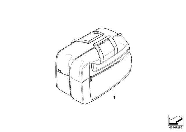 71607680543 - : Interior Bag F Case       for BMW-Motorrad Image
