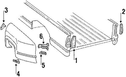 Combination Lamps for 1991 GMC K3500 Pickup #0
