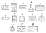 L5E369036 - : OEM NEW 2012 Mazda Touring Vehicle Emission Control Information Label L5E369036 for Mazda Image