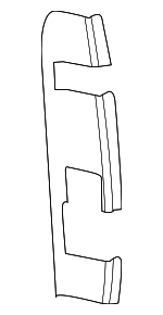 25819767 - Body: Door Opening Trim for Chevrolet: Silverado 1500, Silverado 2500 HD, Silverado 3500 HD | GMC: Sierra 1500, Sierra 2500 HD, Sierra 3500 HD Image