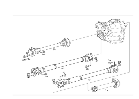 Propeller Shaft for 2016 Mercedes-Benz G 65 AMG&reg; #0