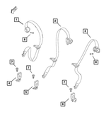 6VP85LXHAA - : Rear Seat Buckle for Mopar Image