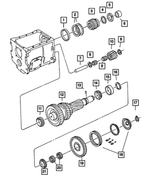 4637782 - Manual Transmission 5 Speed: Main Shaft Bearing Cup for Mopar Image