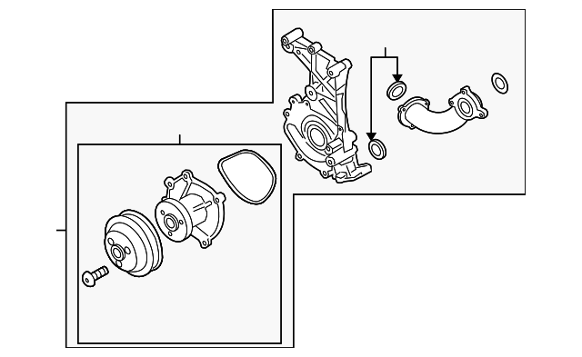 Water Pump Assembly - Porsche (9A1-106-038-74)