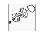 9A110604873 - Belts &amp; Cooling: Engine Water Pump for Porsche Image