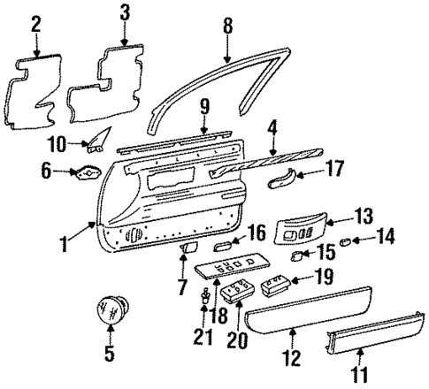 Mirrors for 1996 Cadillac DeVille #0