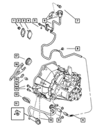 4668671AA - Clutch: Master Cylinder Gasket, Mounting for Mopar Image