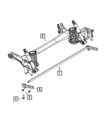 68149665AB - : REAR SUSPENSION - BAR 68149665AB for Fiat: 500 Image